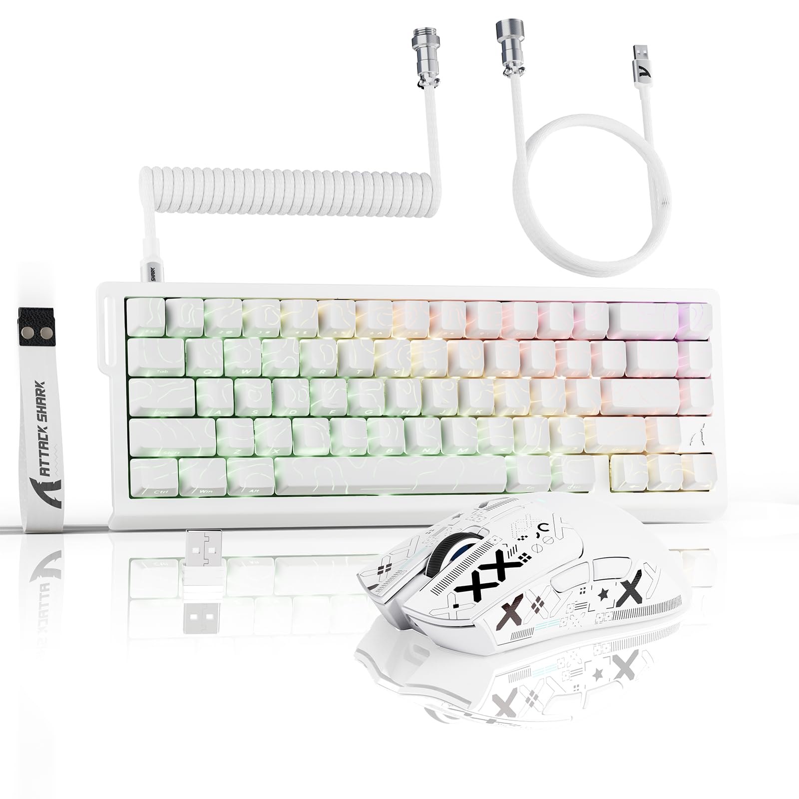 Amazon.com: ATTACK SHARK X11 & X68 PRO HE Wireless Gaming Combo